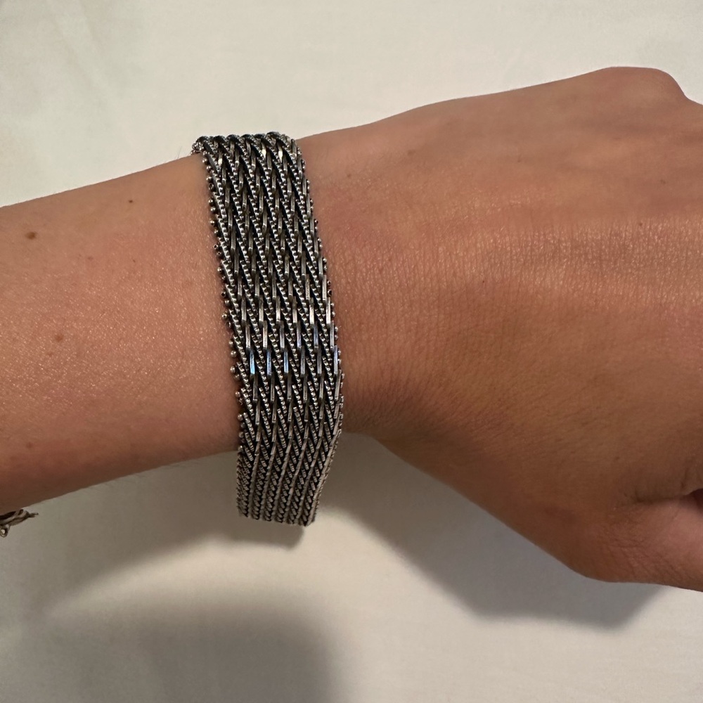 Silver Woven Bracelet